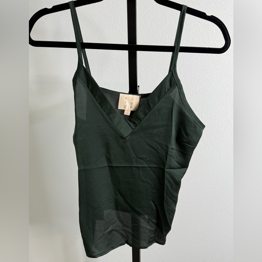 Dark Green Camisole Top